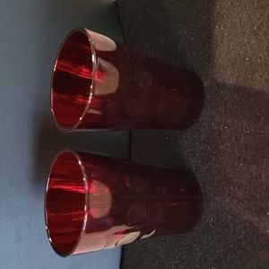 ANCHOR HOCKING Royal Red High Point Juice Tumblers